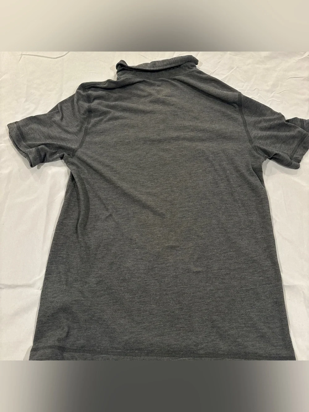 The North Face Men's Small Gray FlashDry Pocket Polo Shirt Short Sleeve Hiking